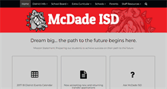 Desktop Screenshot of mcdadeisd.com